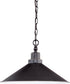 16"W Bridgeview 1-Light Pendant Mission Dust Bronze