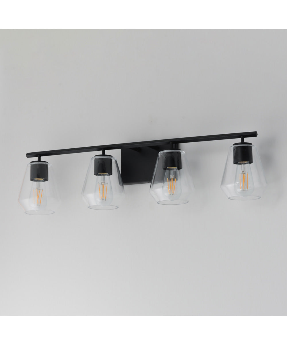 Geode 4-Light Bath Vanity Black