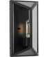 Bristol 1-Light Black Modern Farmhouse Medium Outdoor Wall Lantern Matte Black