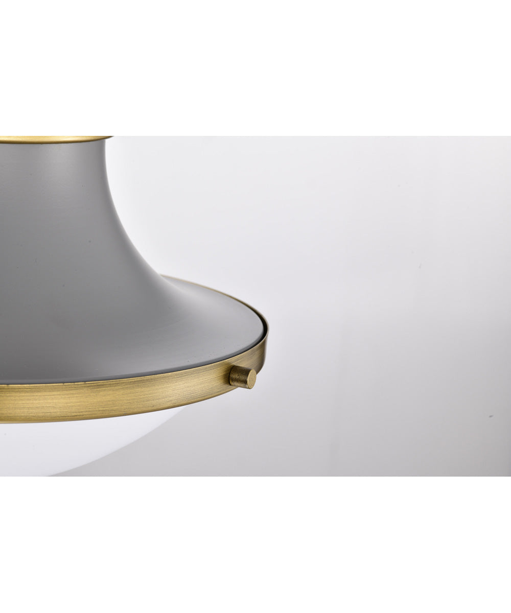 Lafayette 1-Light Pendant Matte Gray