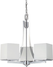 20"W Bento 3-Light Chandelier Polished Chrome