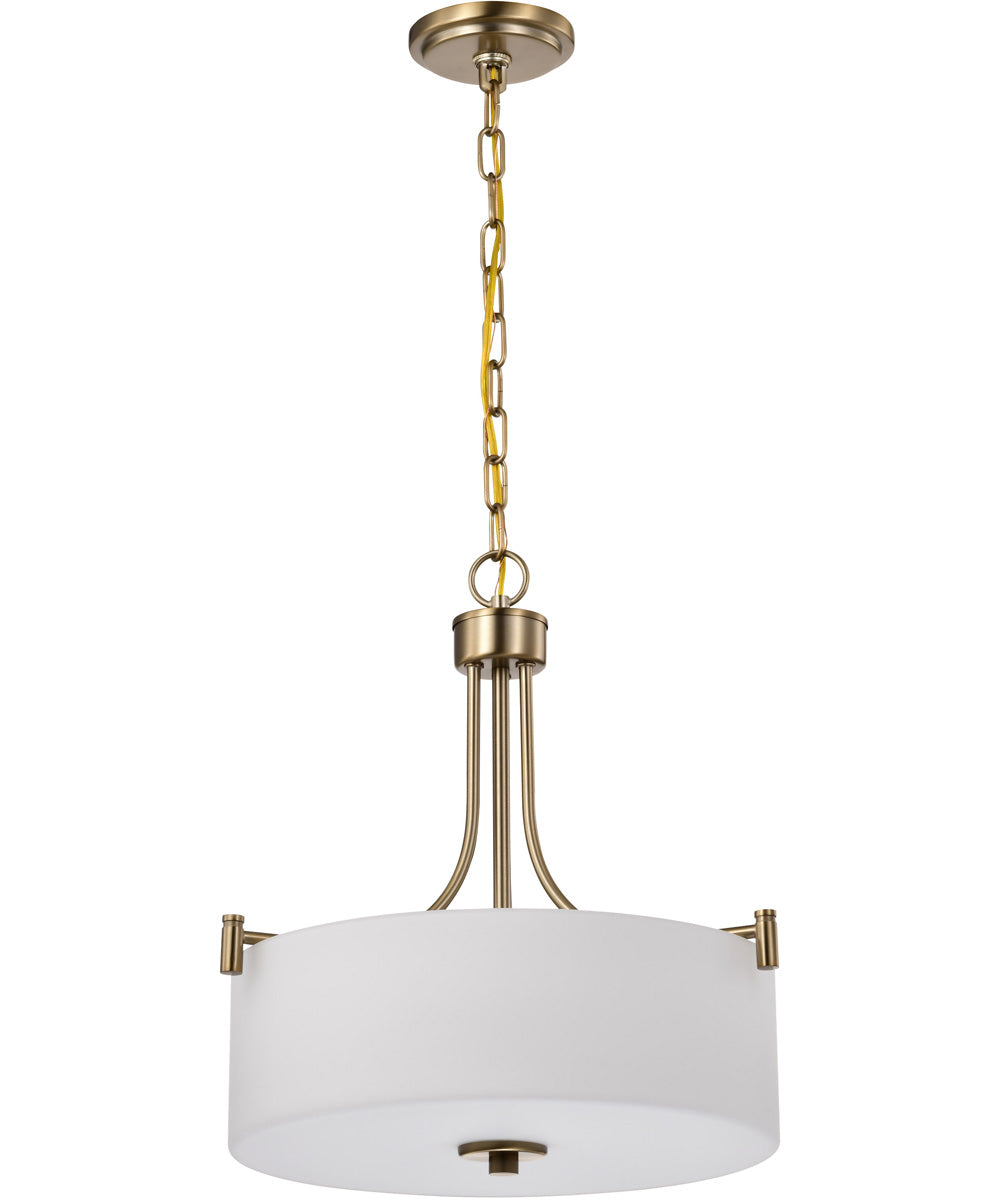 Liam 3-Light Pendant Burnished Brass