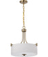 Liam 3-Light Pendant Burnished Brass