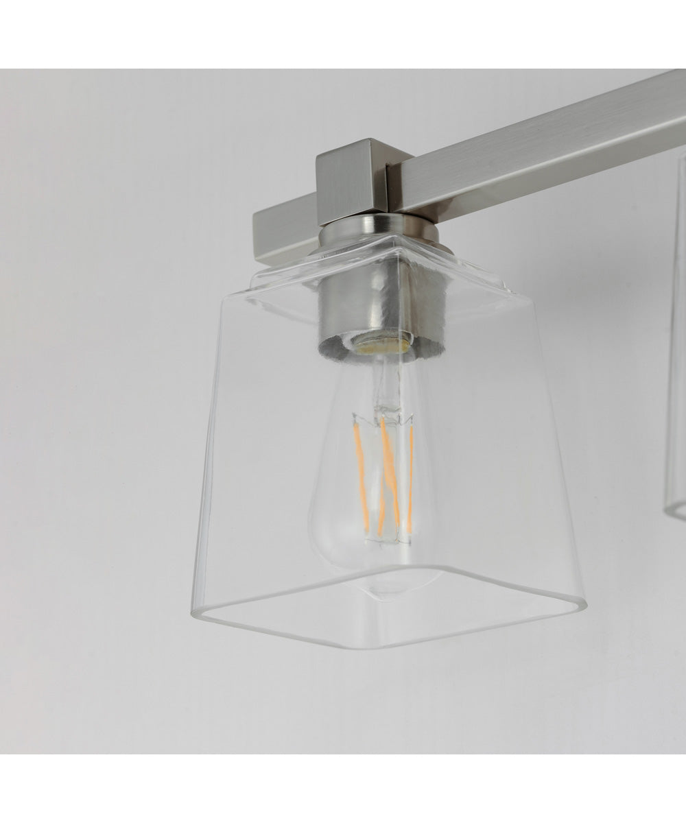 Cubos 3-Light Bath Vanity Satin Nickel