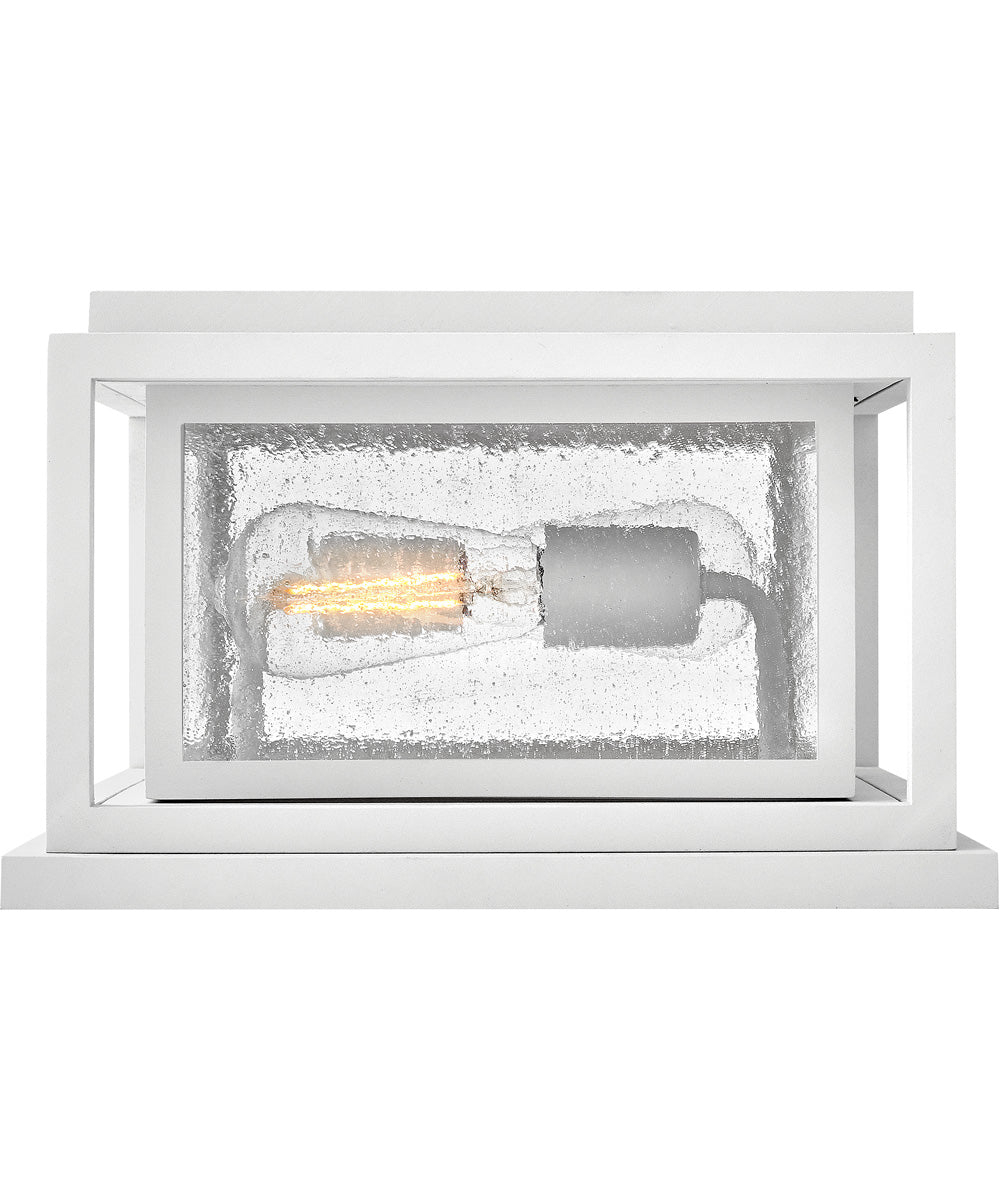 Republic Coastal Elements  2-Light Small Pier Mount Lantern in Textured White