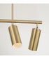 Robbie 5 -Light-Linear Chandelier Aged Brass