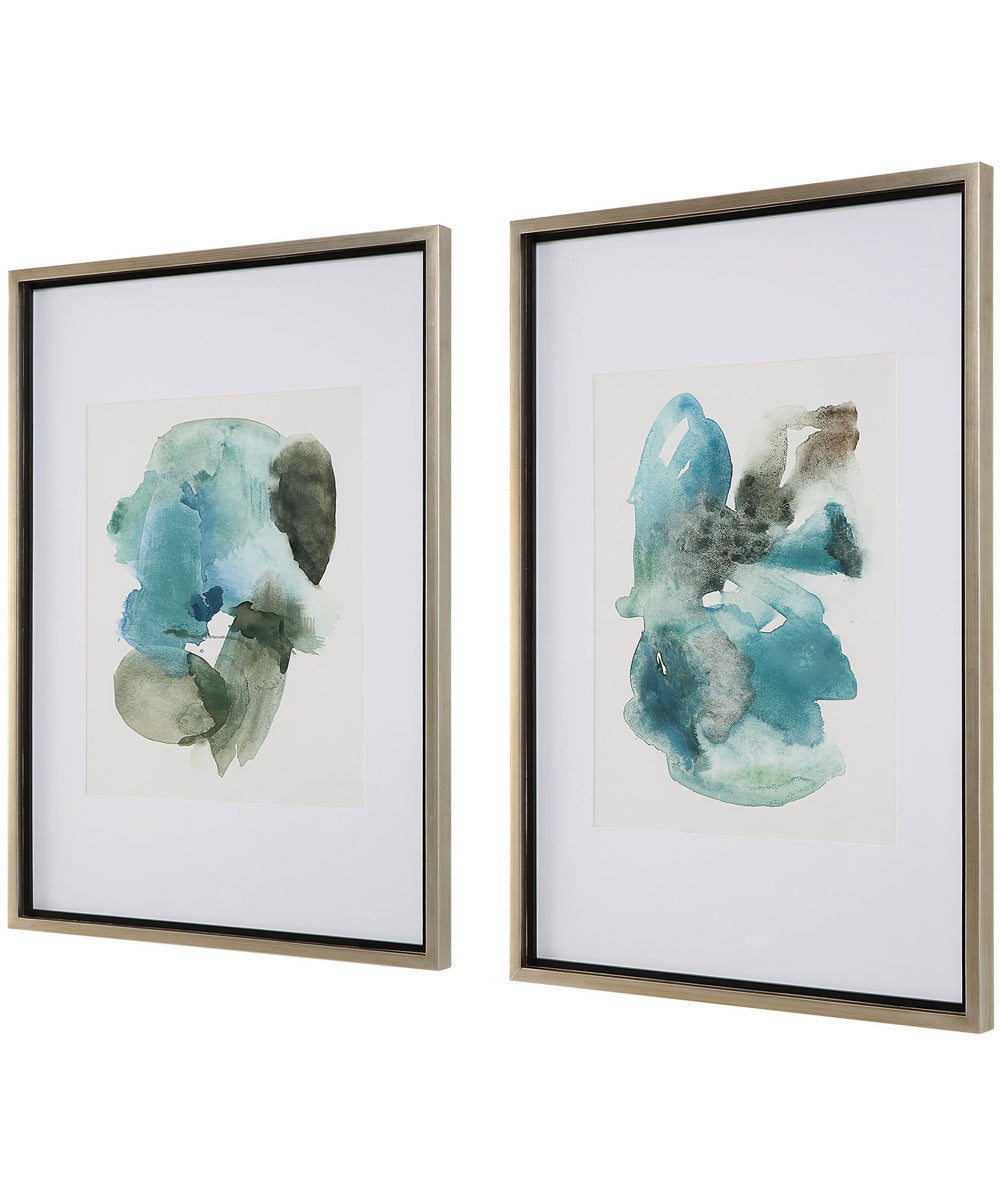 Blueprints Watercolor Prints Set Of 2
