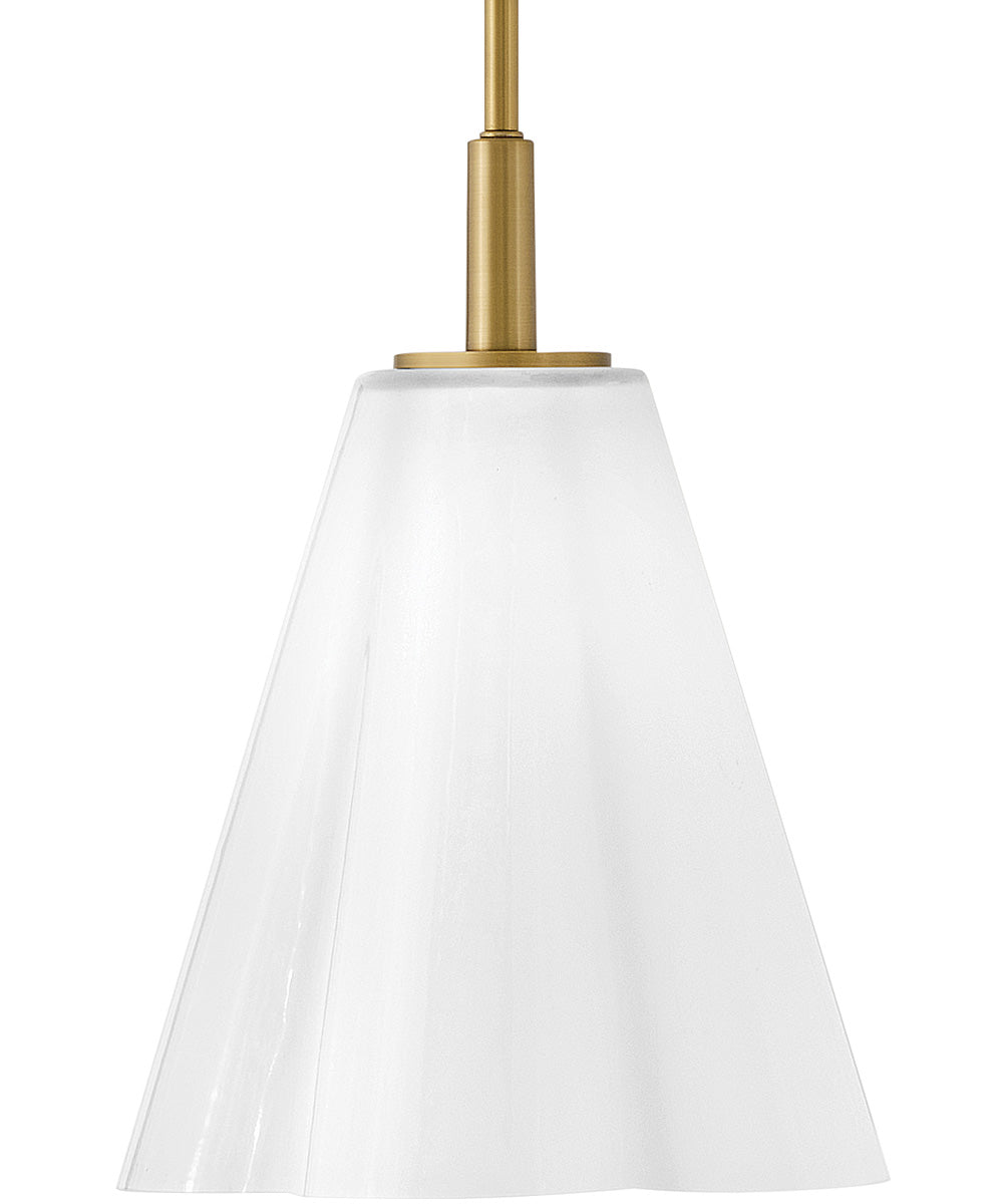 Honey 1-Light Small Pendant in Lacquered Brass