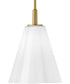Honey 1-Light Small Pendant in Lacquered Brass