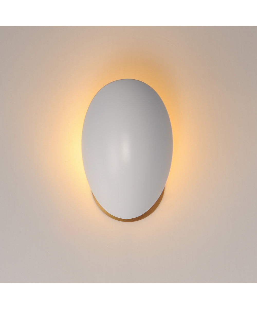 Maris Wall Sconce White/Natural Aged Brass