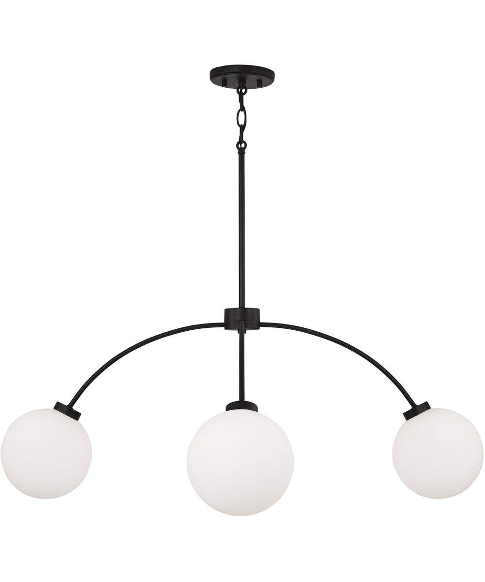 Amos 4-Light Chandelier Black Iron