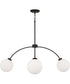 Amos 4-Light Chandelier Black Iron