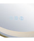 Crofton Lighted Brass Round Mirror