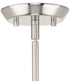 Clarion 1-Light Etched White Pendant P500429 Brushed Nickel