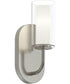 Mack 1-Light Wall Sconce with Layered Glass Shade Brushed Nickel