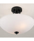 Stewart 2-Light Semi-Flush Matte Black