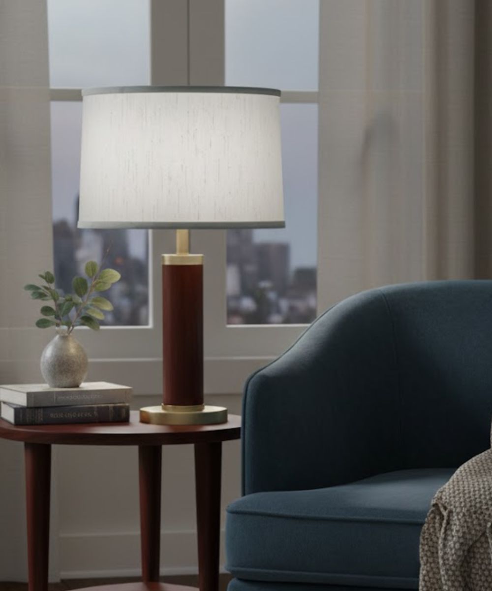 17x18x11 Global White Drum Hardback Lampshade