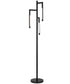 Floor Lamp in Sleek Black with 3 LED arms