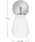 Gio 1-Light Medium Single Light Vanity in Chrome