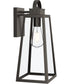 Hedry Large Outdoor Wall Lantern with Clear Glass Panels Antique Bronze