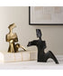 Affection Bronze Gold Sculpture, Set of 2