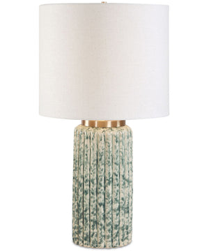 Hensley Ivory & Green Table Lamp