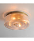 Kasbah 4-Light Flush Mount Satin Brass