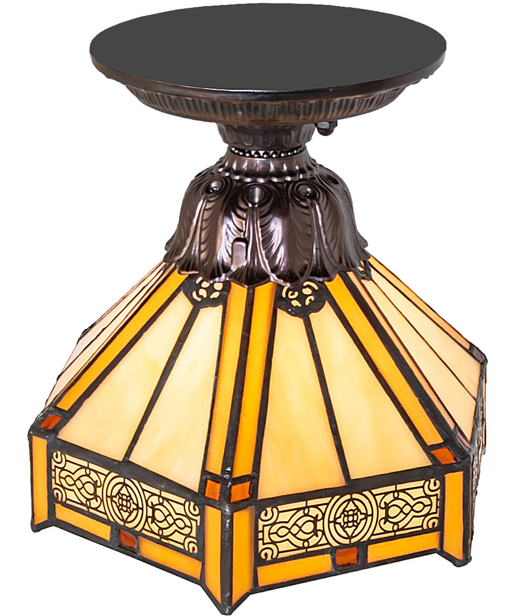 8" Wide Peaches Flushmount