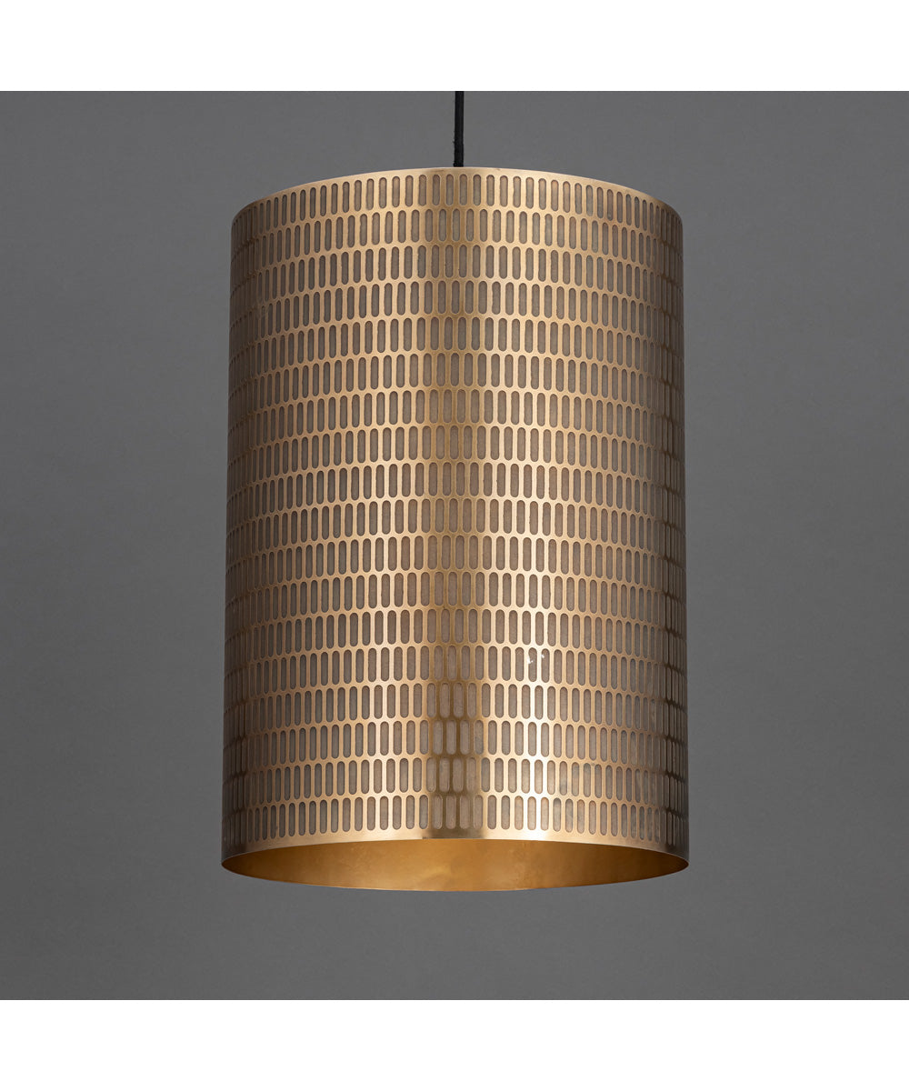 Shaka 1-Light Pendant Weathered Brass