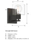 Vibrato 1 Light Wall Sconce  Matte Black