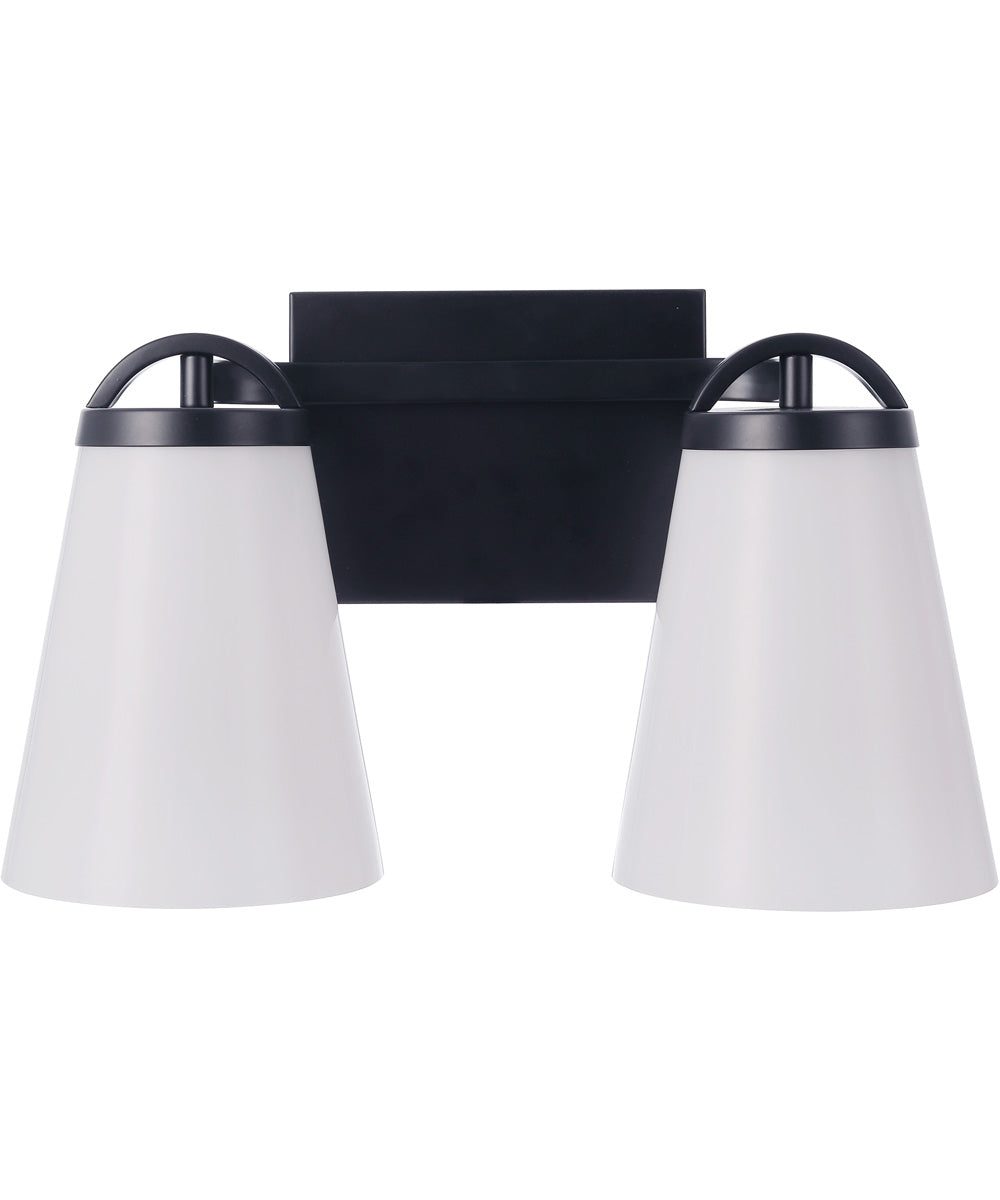 Zane 2-Light Lighting Flat Black