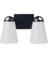 Zane 2-Light Lighting Flat Black