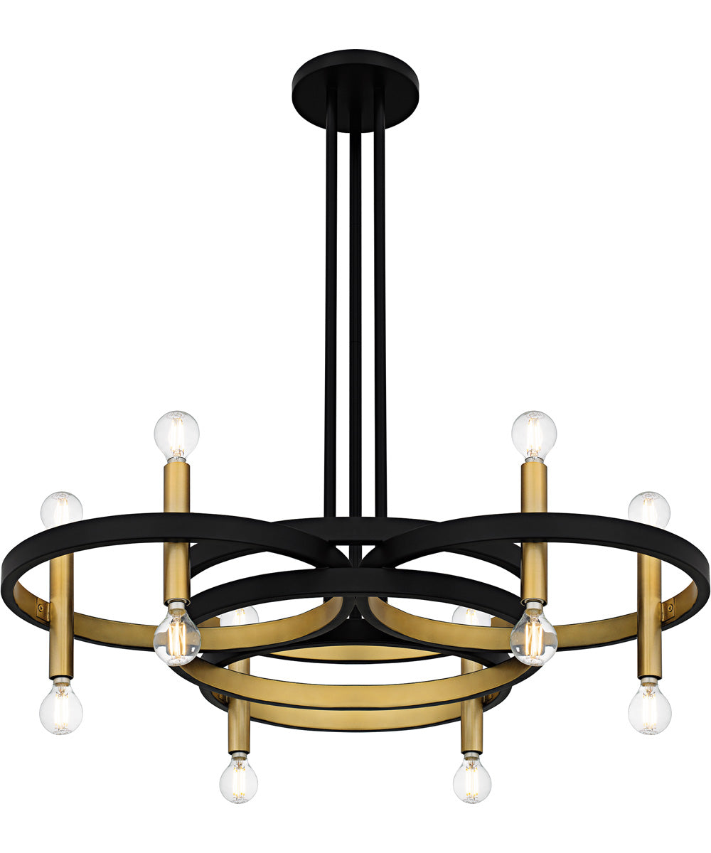 Winsland 12-light Chandelier Matte Black