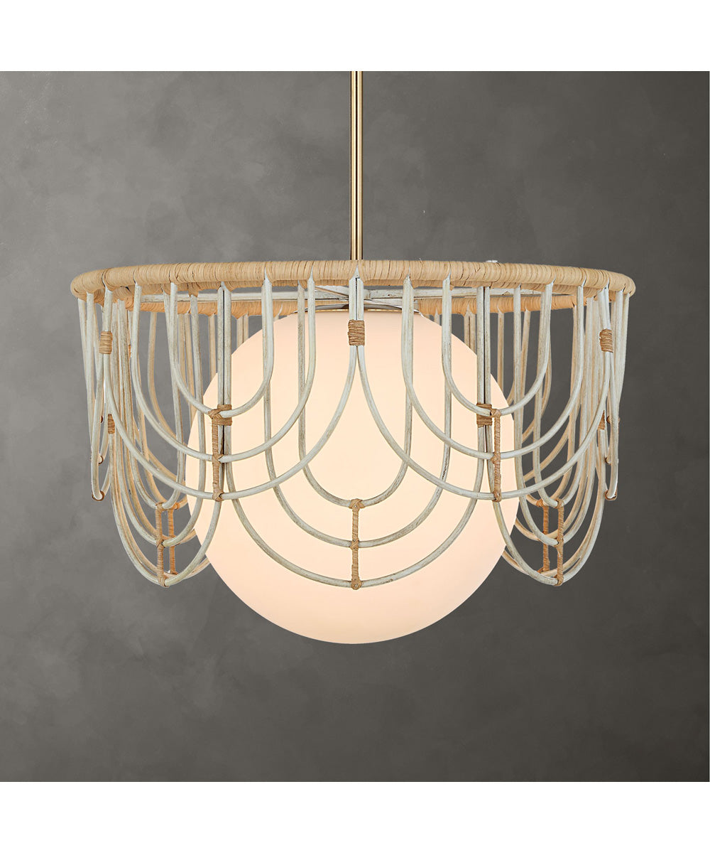 Arches 1 Light Rattan Pendant