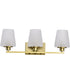 Lune 3-Light Vanity & Wall Vintage Brass