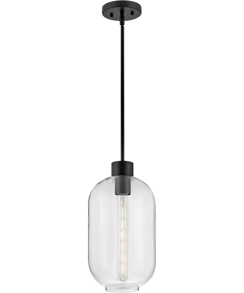 Greer 1-Light Small Pendant in Black