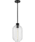 Greer 1-Light Small Pendant in Black