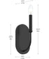 Reines 1-Light Wall Sconce Matte Black