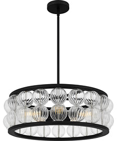 Terrarock Large 5-light Pendant Matte Black
