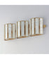 Miramar 3-Light Wall Sconce Capiz / Natural Aged Brass