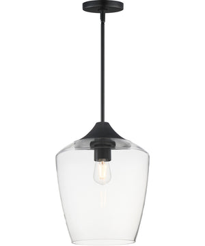 Goblet 12 inch Single Pendant Black