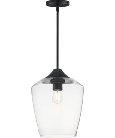 Goblet 12 inch Single Pendant Black