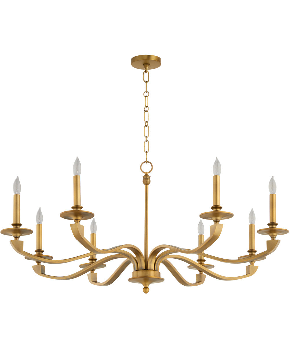 Chantelle 8-light Chandelier Brushed Brass