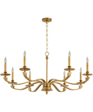 Chantelle 8-light Chandelier Brushed Brass