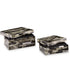 Ellford Box Set Set of 2 Black/Brown/Cream