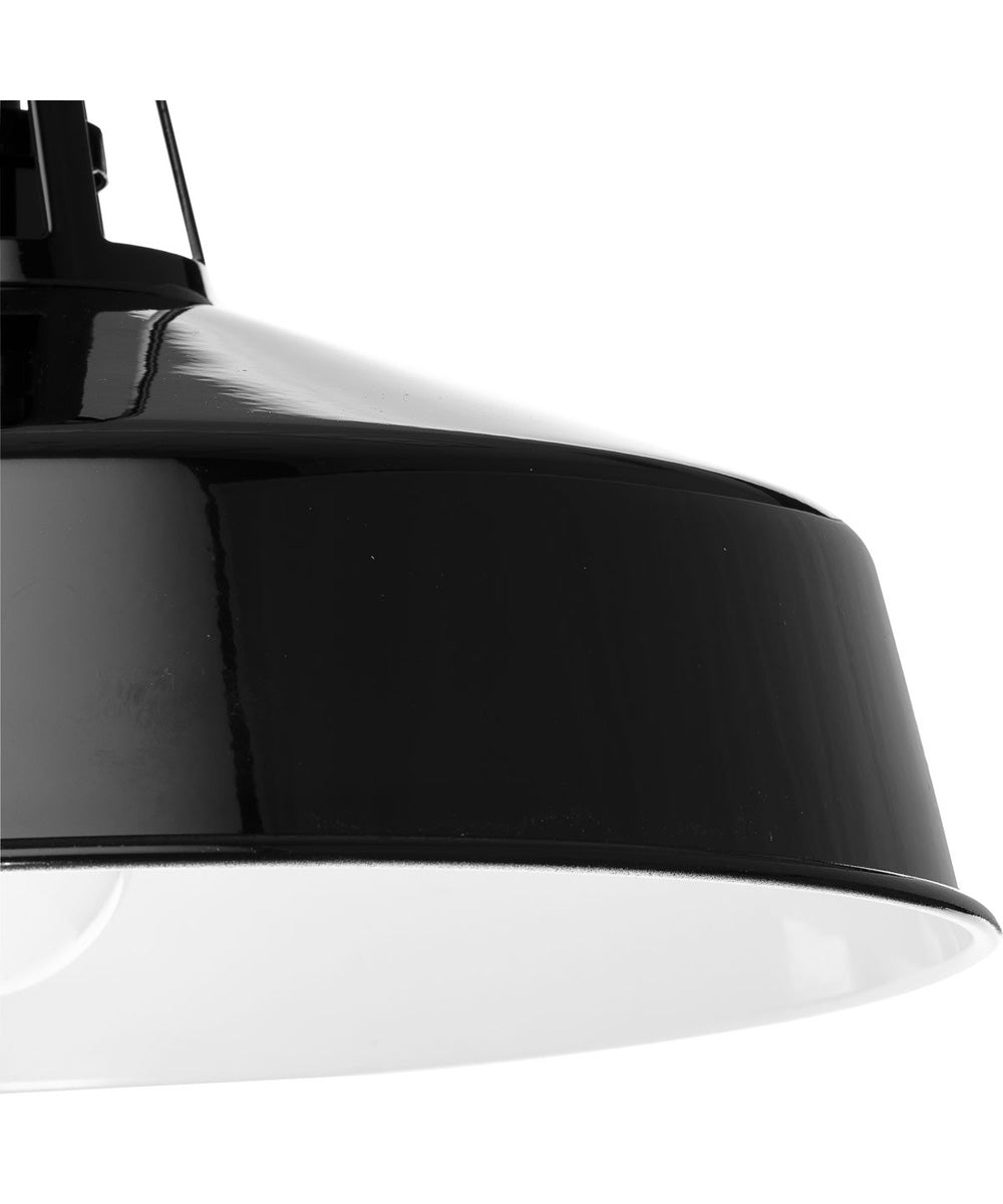 Cedar Springs 1-Light Post Lantern Gloss Black