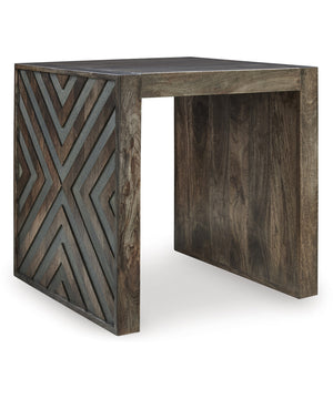 Dreggan Square End Table Brown