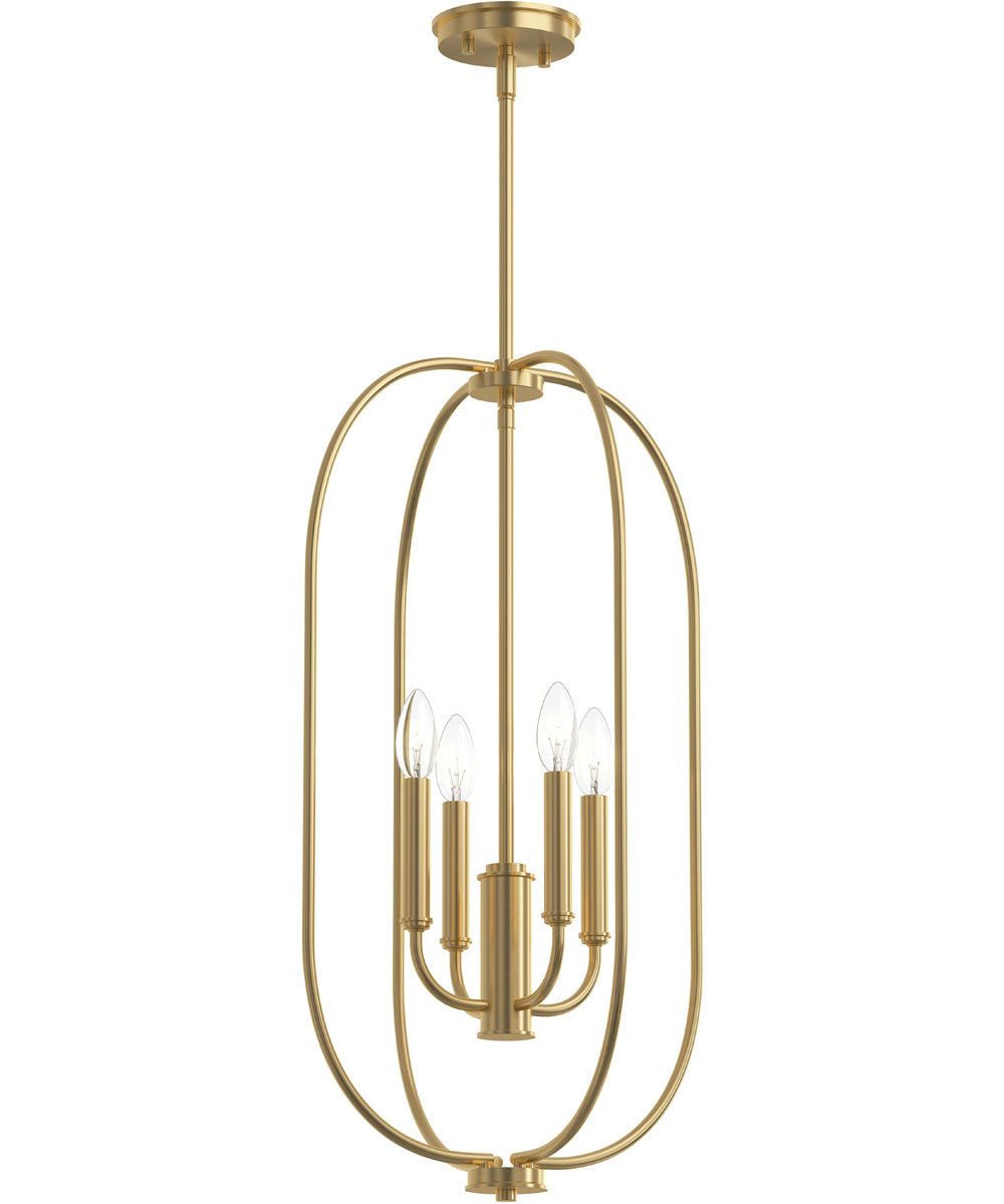 Reines 4-Light Foyer Pendant Brushed Gold