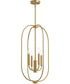 Reines 4-Light Foyer Pendant Brushed Gold