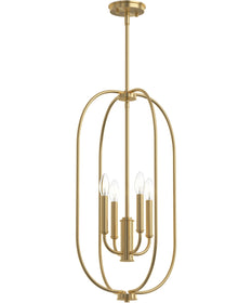 Reines 4-Light Foyer Pendant Brushed Gold